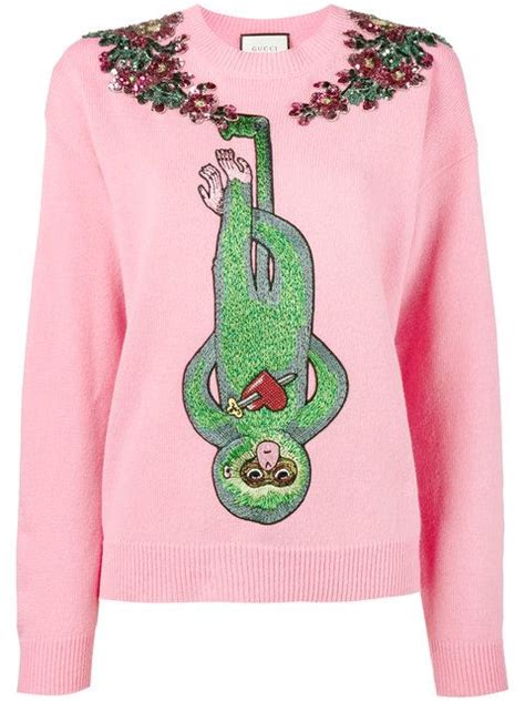 gucci moneky sweater|Gucci jumper women.